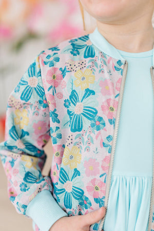 Floral Garden Shimmer Jacket-Mila & Rose ®