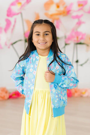 Springtime Splendor Satin Jacket-Mila & Rose ®