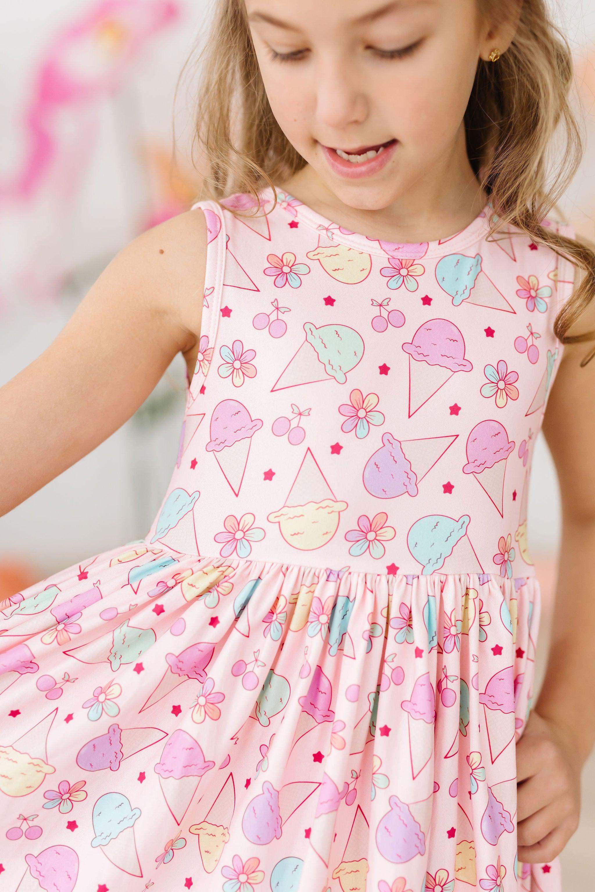 Ice Cream & Shout Tank Twirl Dress-Mila & Rose ®