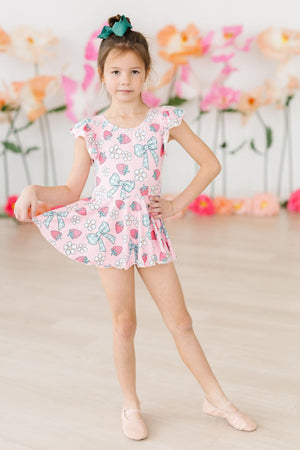 Berry Picnic S/S Twirl Leotard-Mila & Rose ®