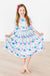 Crazy Daisy 3/4 Sleeve Pocket Twirl Dress-Mila & Rose ®