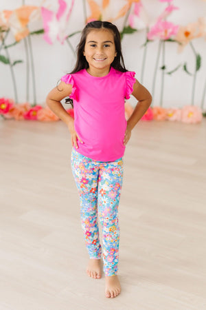 Preppy Floral Leggings-Mila & Rose ®