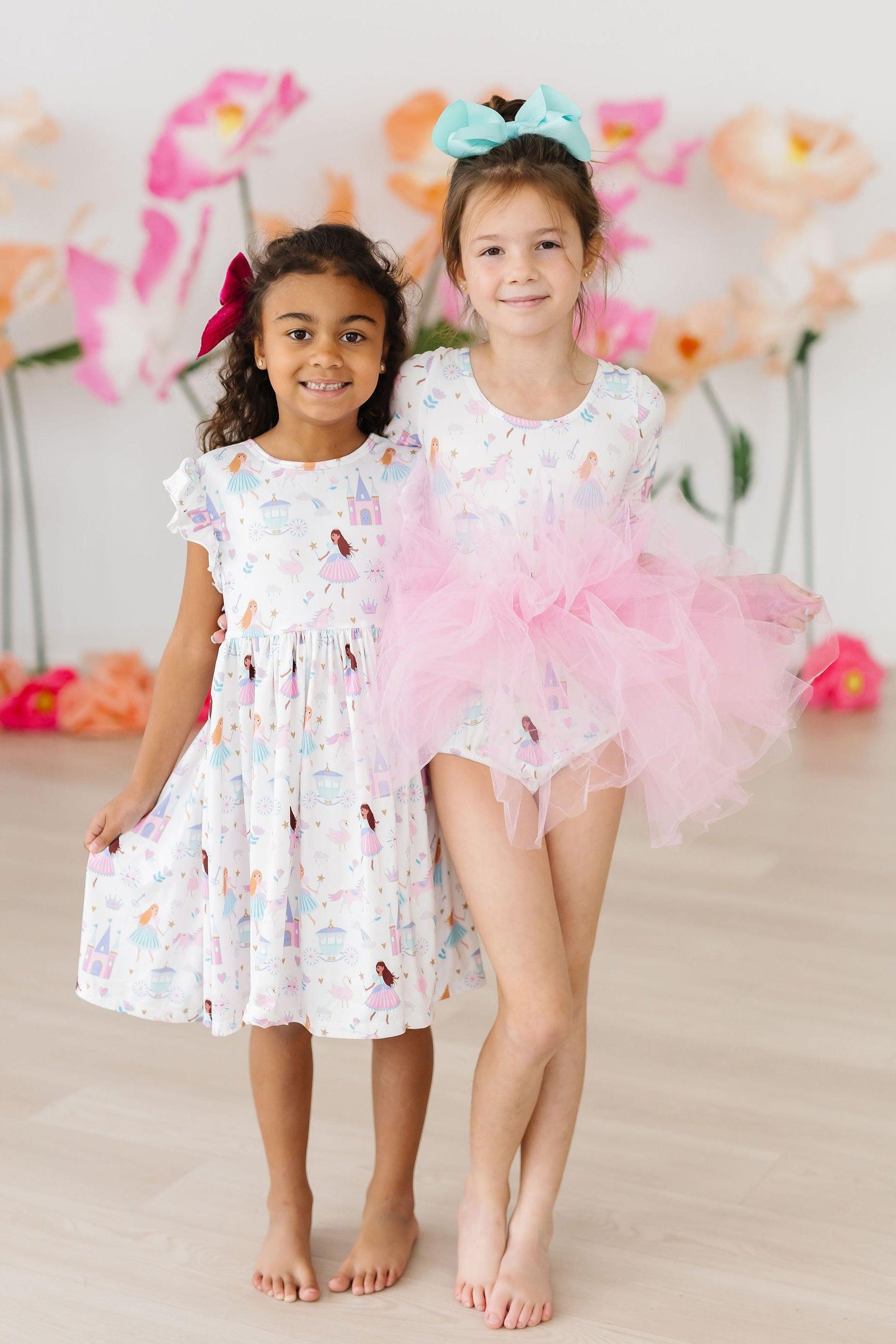 Fairy Princess Flutter Sleeve Twirl Dress-Mila & Rose ®