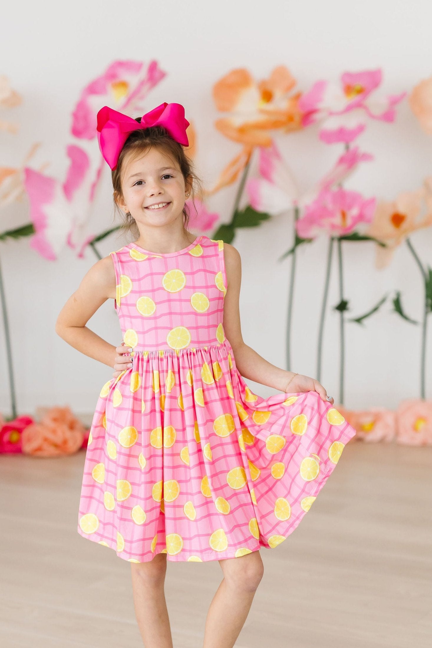 Pink Lemonade Tank Twirl Dress-Mila & Rose ®