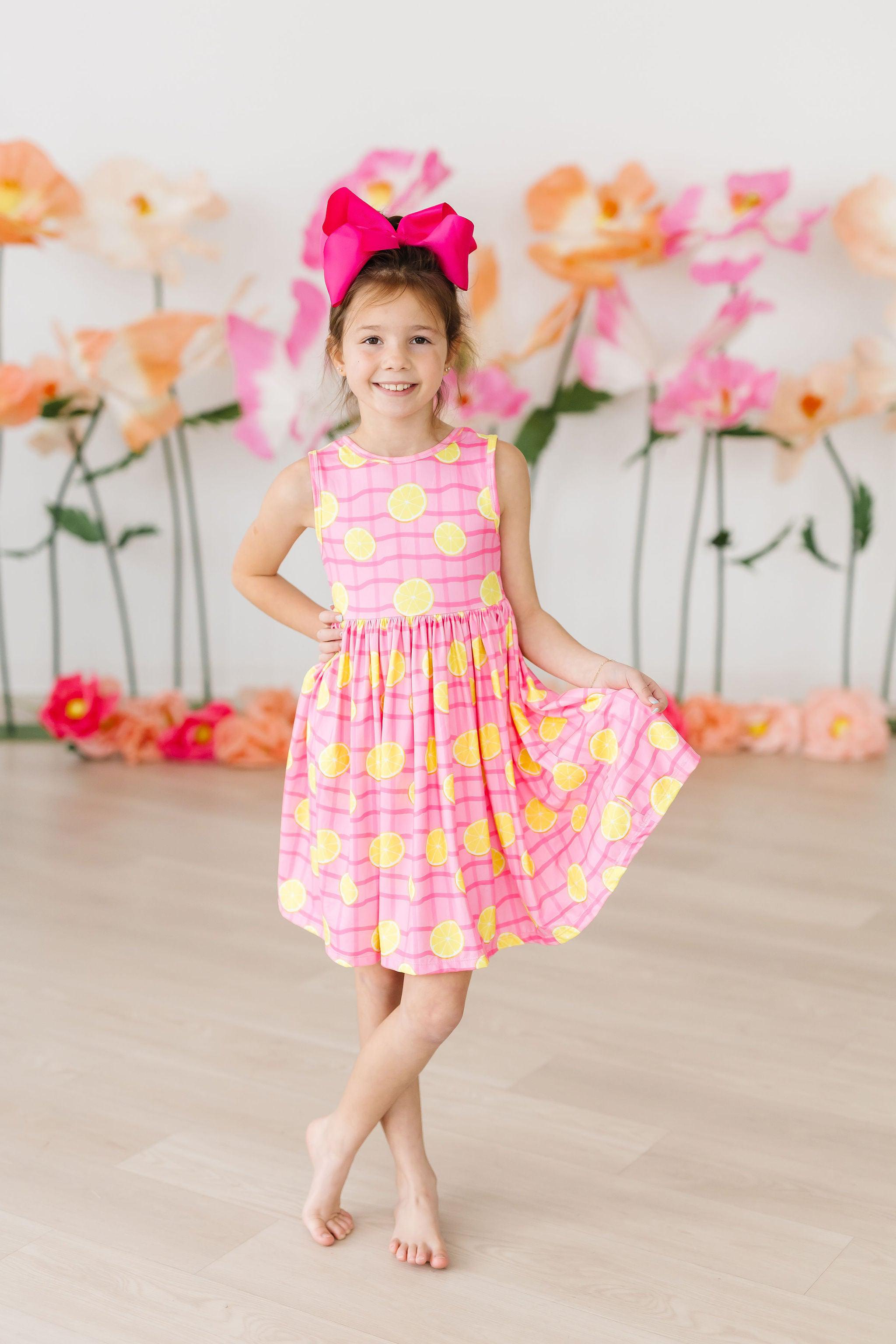 Pink Lemonade Tank Twirl Dress-Mila & Rose ®