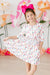 Ballerina Bows 3/4 Sleeve Pocket Twirl Dress-Mila & Rose ®