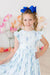 Texas Bluebonnets Flutter Sleeve Twirl Dress-Mila & Rose ®