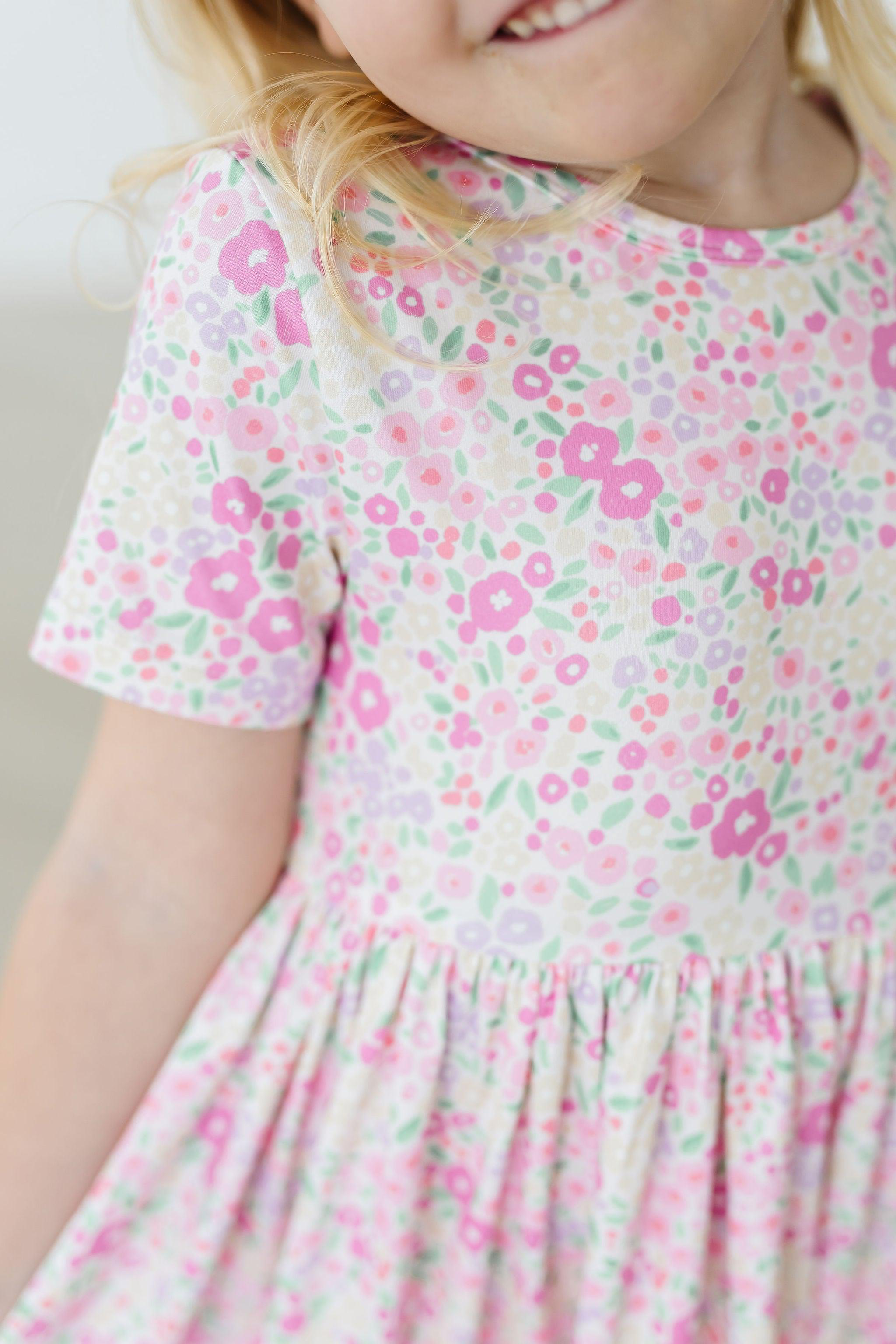 Blooming Beauty S/S Pocket Twirl Dress-Mila & Rose ®