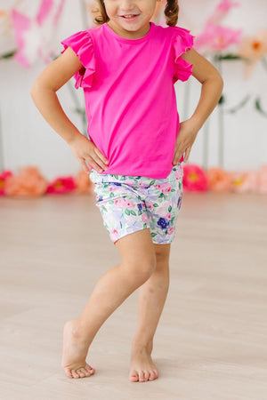 Lavender Love Twirl Shorts-Mila & Rose ®