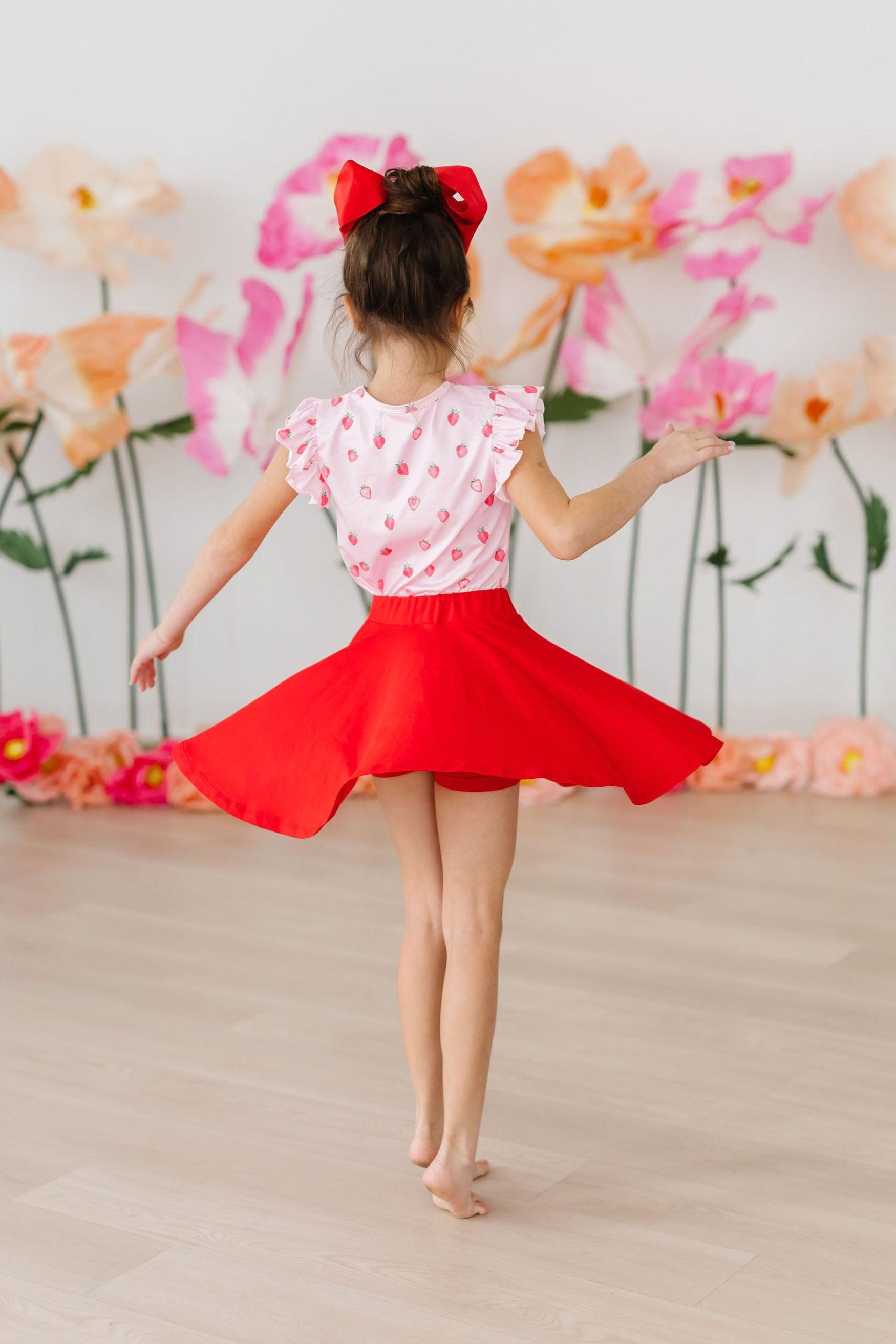 Red Twirl Skort-Mila & Rose ®