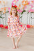 Bouquet Beauty 3/4 Sleeve Pocket Twirl Dress-Mila & Rose ®