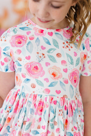 Rosettes S/S Pocket Twirl Dress-Mila & Rose ®