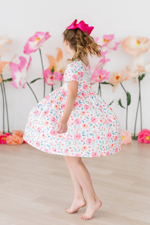 Rosettes S/S Pocket Twirl Dress-Mila & Rose ®