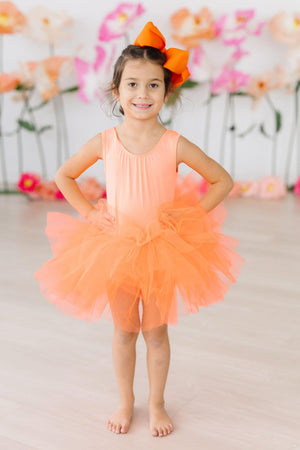 Neon Coral Tank Tutu Leotard-Mila & Rose ®