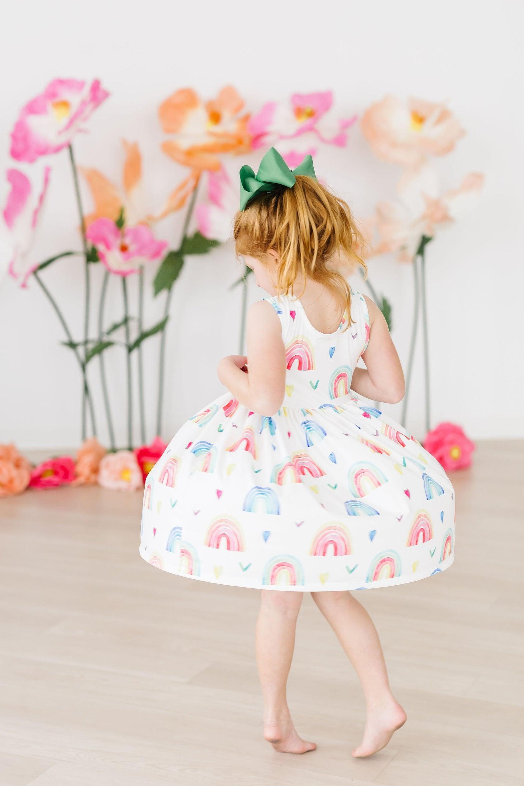 Radiant Rainbows Tank Twirl Dress-Mila & Rose ®