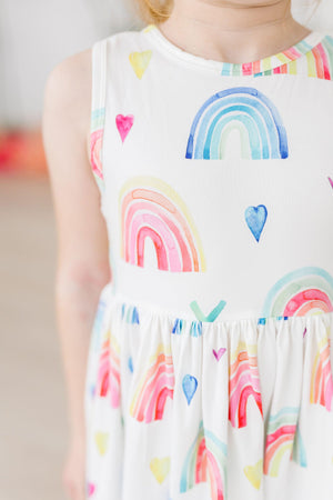 Radiant Rainbows Tank Twirl Dress-Mila & Rose ®