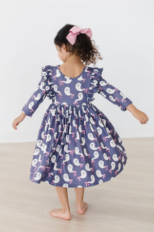 Tied with a Boo 3/4 Ruffle Twirl Dress-Mila & Rose ®