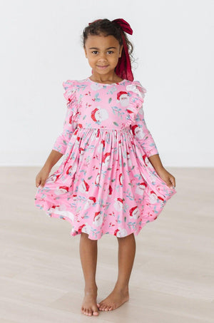 Jolly Old Saint Nick Ruffle Twirl Dress-Mila & Rose ®