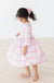 Pink Plaid 3/4 Sleeve Pocket Twirl Dress-Mila & Rose ®