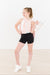 Balanced Black Active Shorty Shorts-Mila & Rose ®