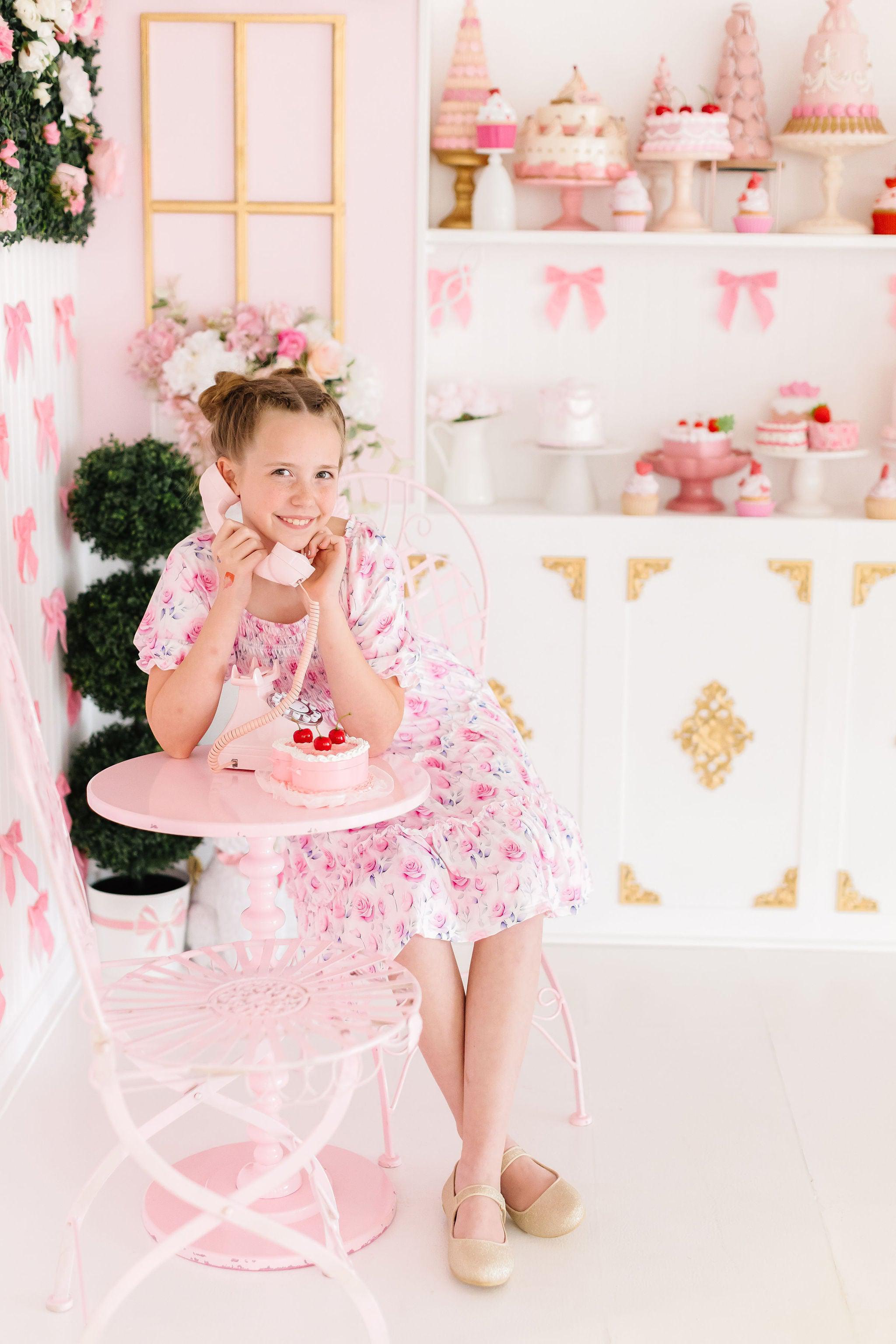 Rose Garden Smocked Ruffle Dress-Mila & Rose ®