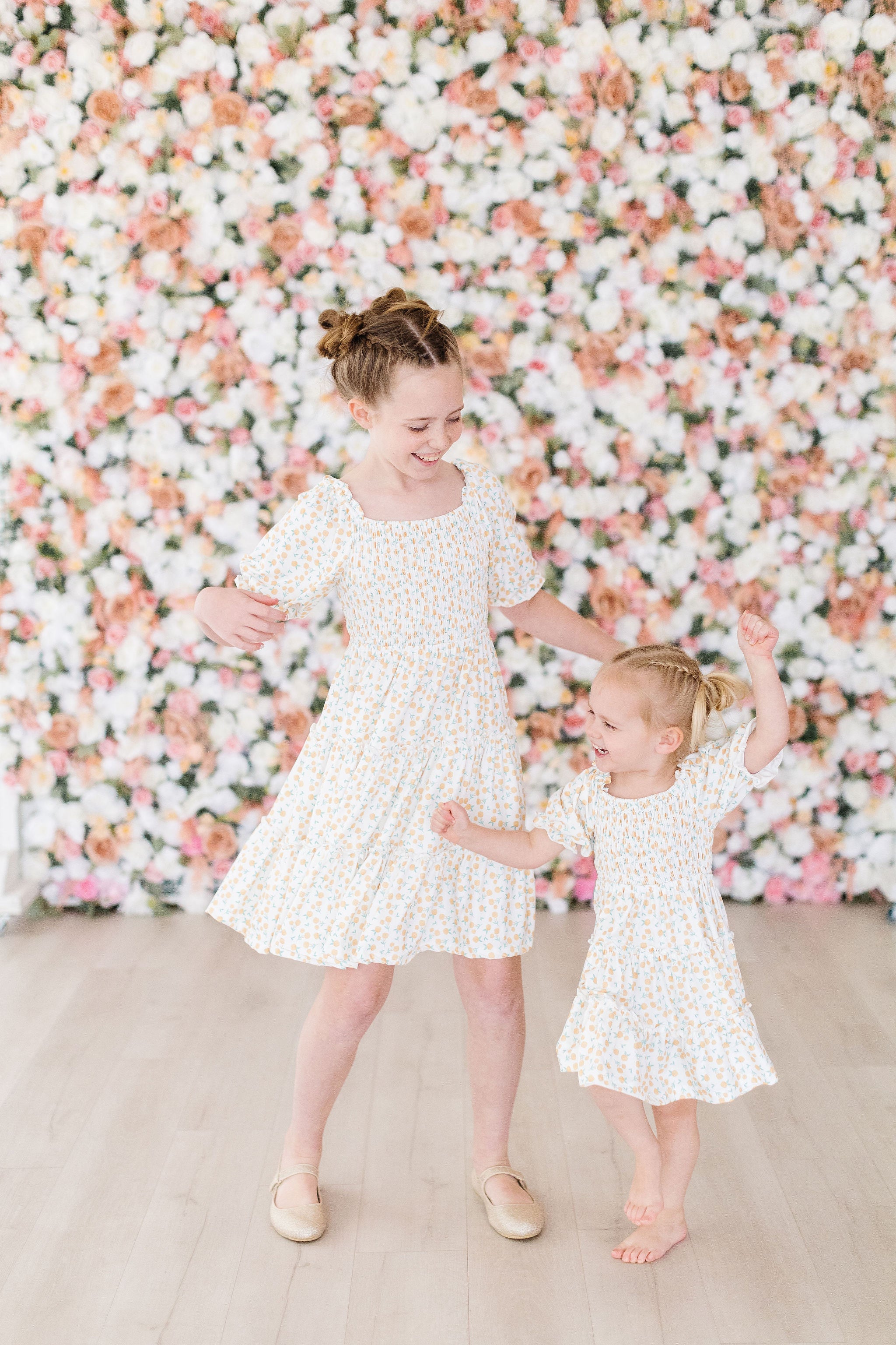 Marvelous Marigolds Smocked Ruffle Dress-Mila & Rose ®