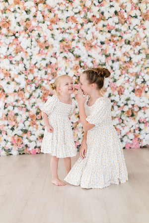 Marvelous Marigolds Smocked Ruffle Dress-Mila & Rose ®