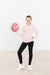 Zen Pink Full-Zip Ruffle Active Jacket-Mila & Rose ®