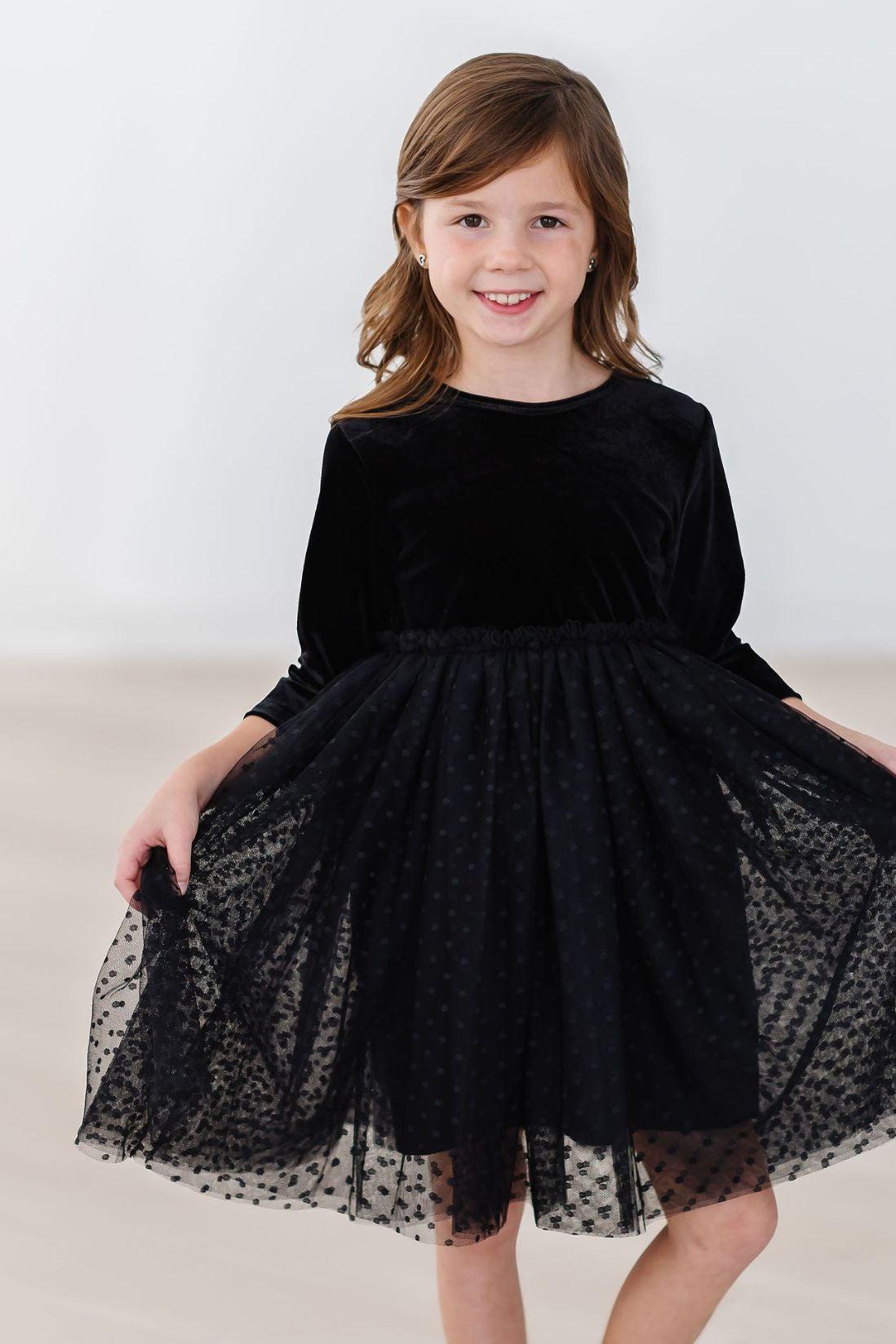 Black Velvet Tutu Dress-Mila & Rose ®