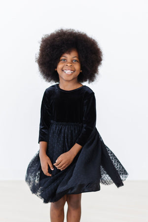 Black Velvet Tutu Dress-Mila & Rose ®