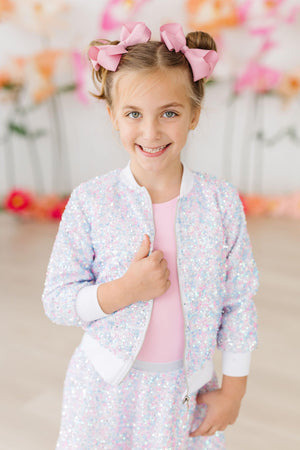 Cotton Candy Sequin Jacket-Mila & Rose ®