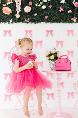 Hot Pink Shimmer Tutu Dress-Mila & Rose ®