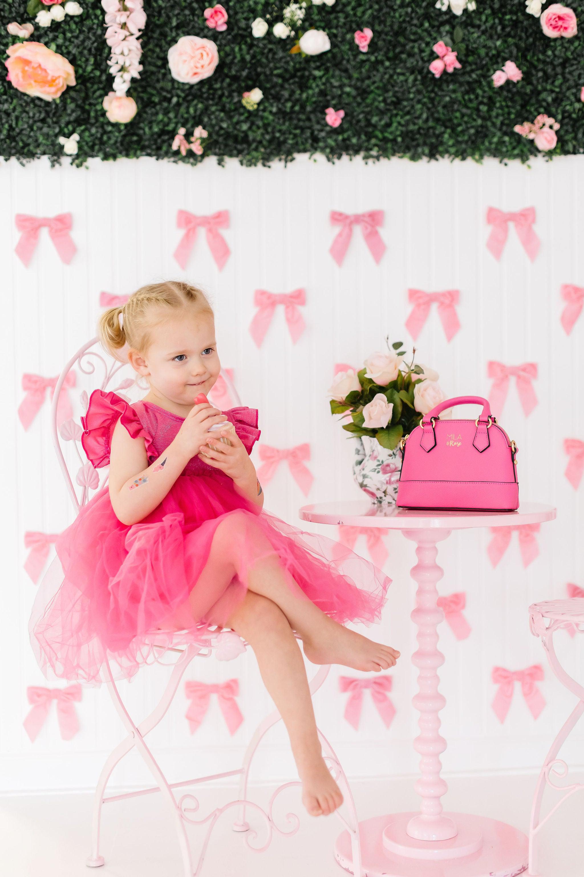 Hot Pink Shimmer Tutu Dress-Mila & Rose ®