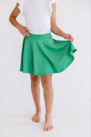 Kelly Green Twirl Skort-Mila & Rose ®