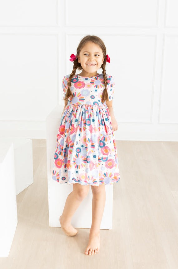 Keep Growing S/S Pocket Twirl Dress-Mila & Rose ®