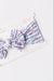 Patriotic Plaid Nylon Bow Headwrap-Mila & Rose ®