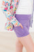 Playful Purple Active Shorty Shorts-Mila & Rose ®