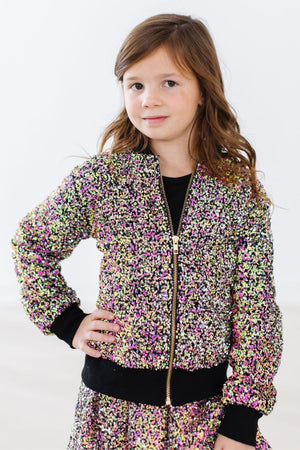 Rainbow Sequin Jacket-Mila & Rose ®