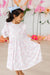 Ribbons & Roses 3/4 Sleeve Ruffle Twirl Dress-Mila & Rose ®