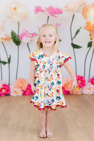 Rooster Pom Pom Dress-Mila & Rose ®