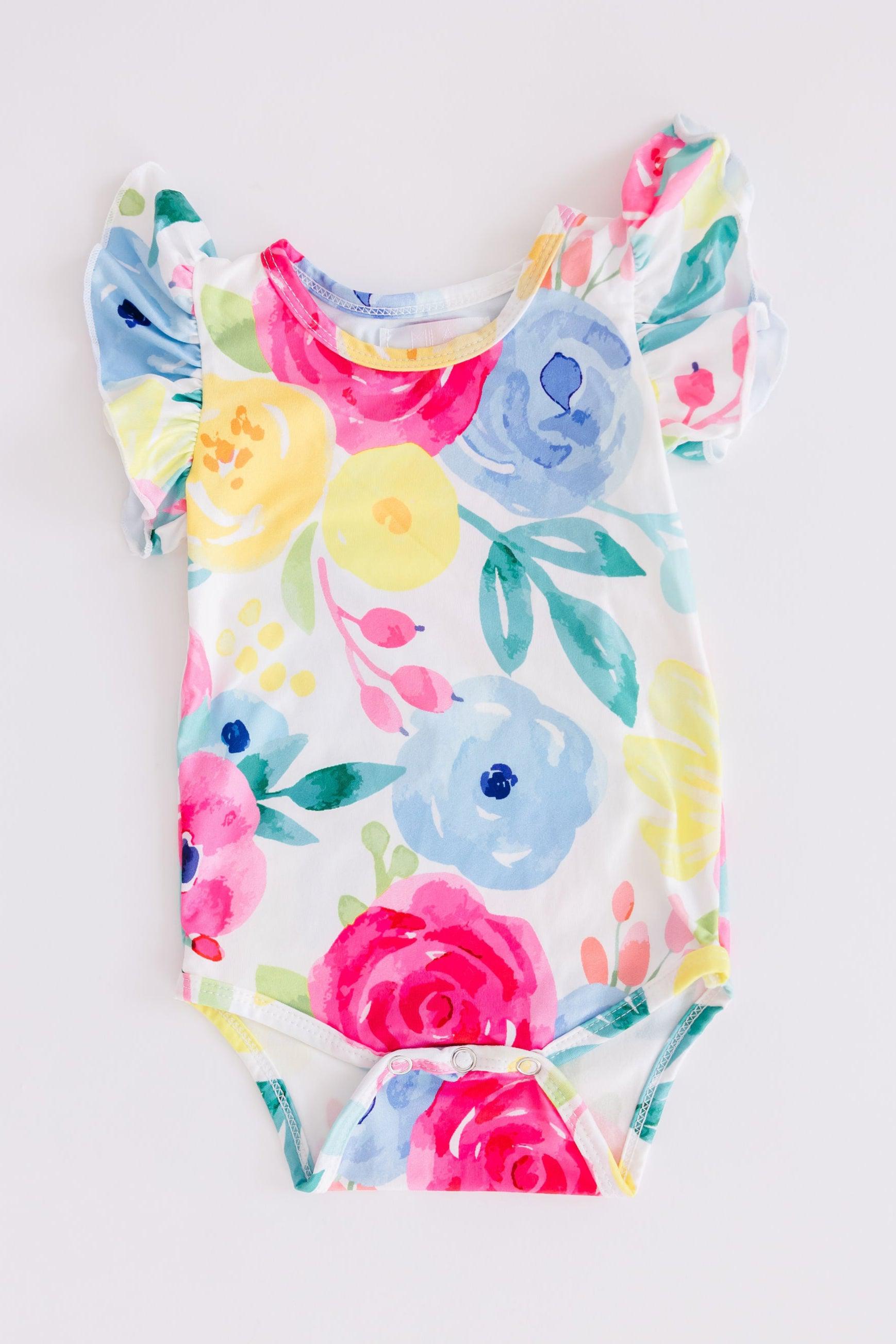 Rosie S/S Flutter Bodysuit-Mila & Rose ®