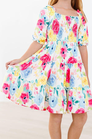 Rosie Smocked Ruffle Dress-Mila & Rose ®