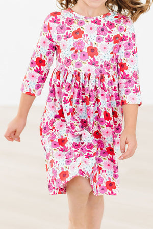 Secret Garden 3/4 Pocket Twirl Dress-Mila & Rose ®