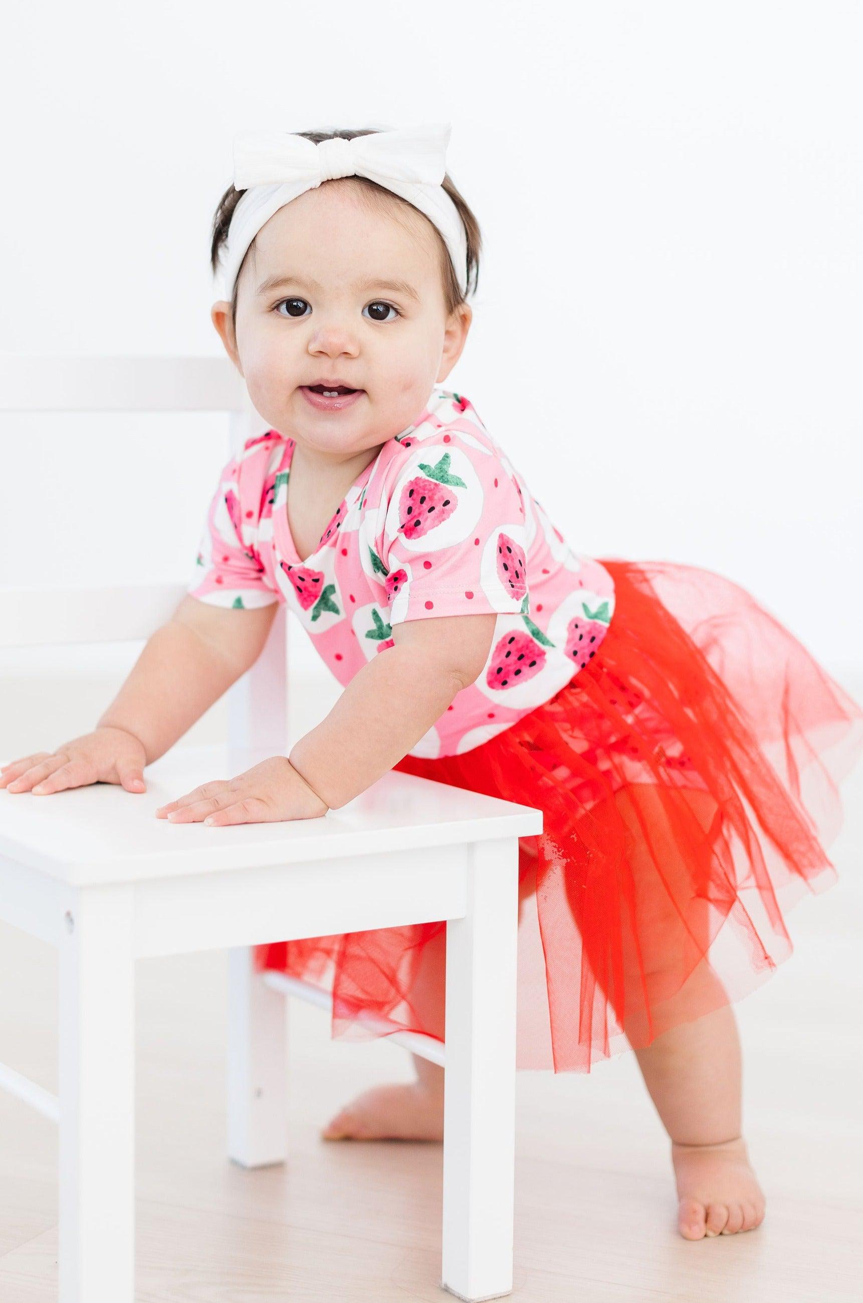 Strawberry Fields Tutu Bodysuit-Mila & Rose ®