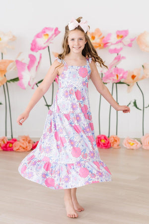 Sweet Springtime Ruffle Maxi Dress-Mila & Rose ®