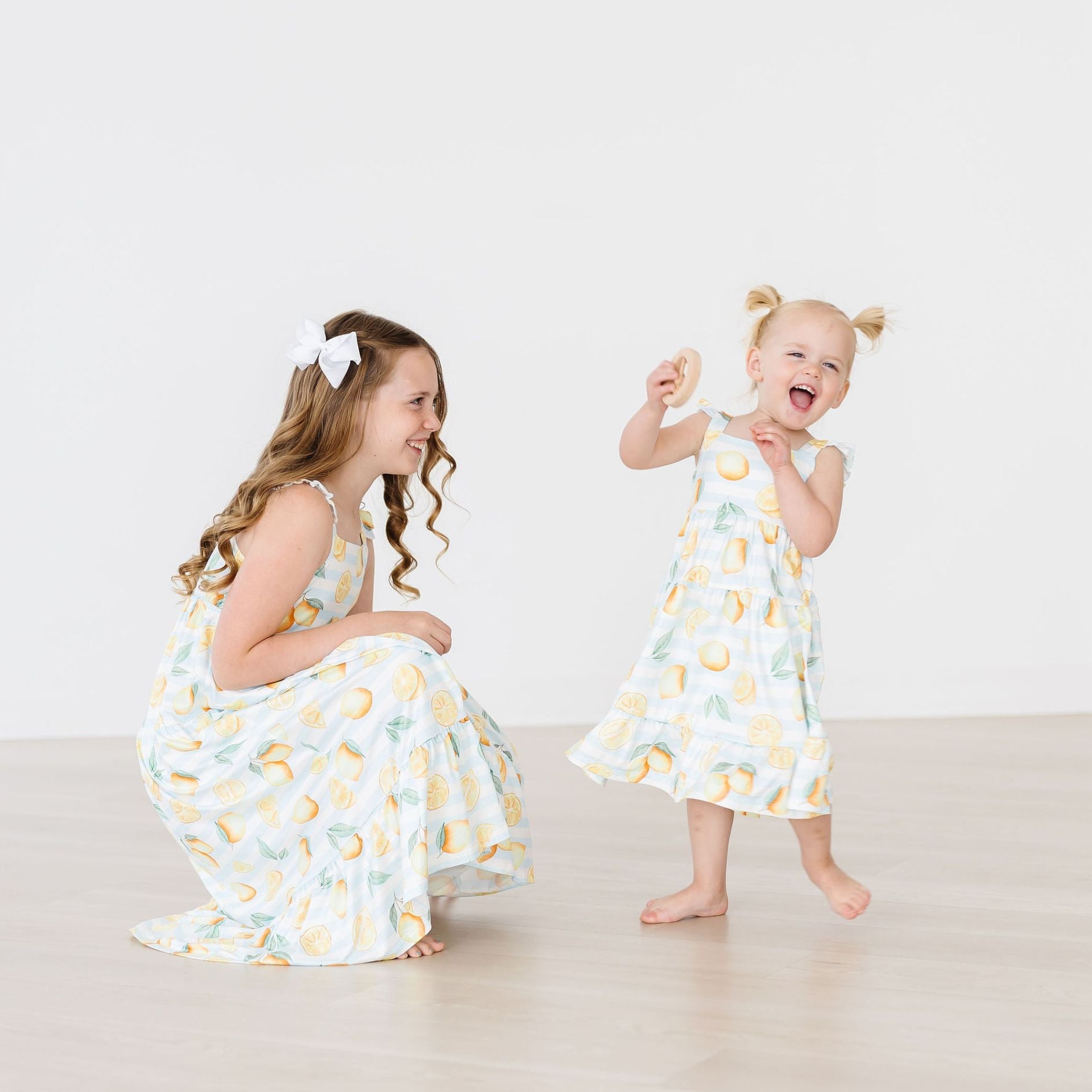 Mila & Rose Girls Twirl Dresses Sister Matching