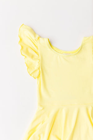 Yellow S/S Twirl Leotard-Mila & Rose ®