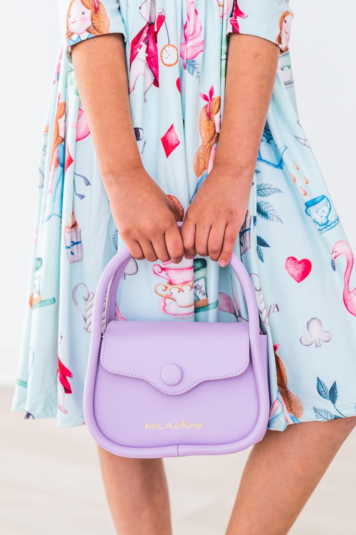 Mila Kate Women's Mini Floral Shape Top Handle Bag