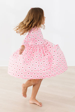 Daisy Delight 3/4 Sleeve Pocket Twirl Dress-Mila & Rose ®