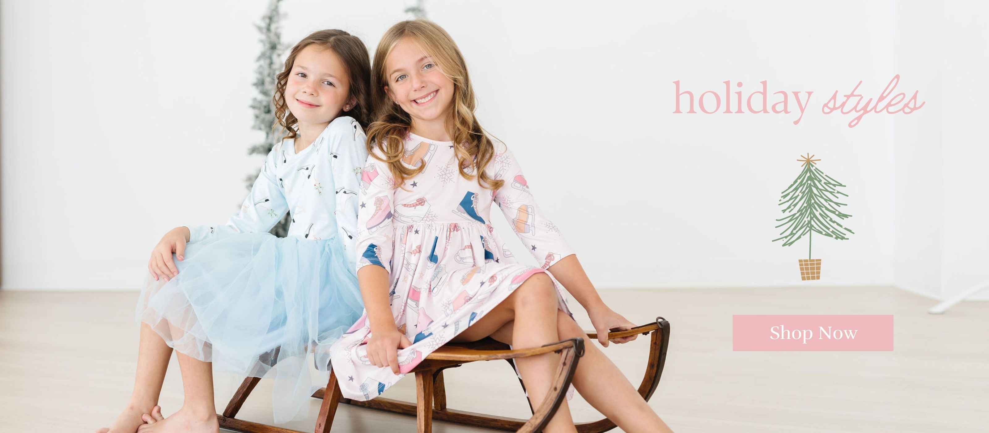 mila and rose girls holiday and christmas twirl dresses